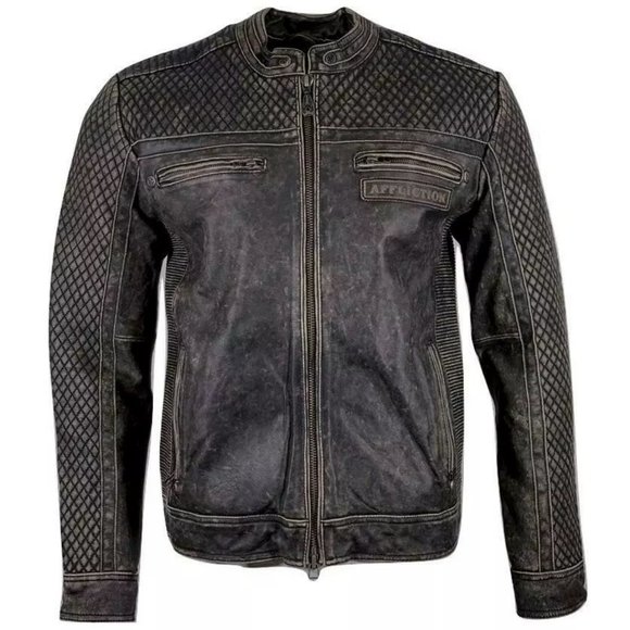 AFFLICTION Men's Jacket ONYX BLADE LEATHER JACKET - Picture 2 of 11